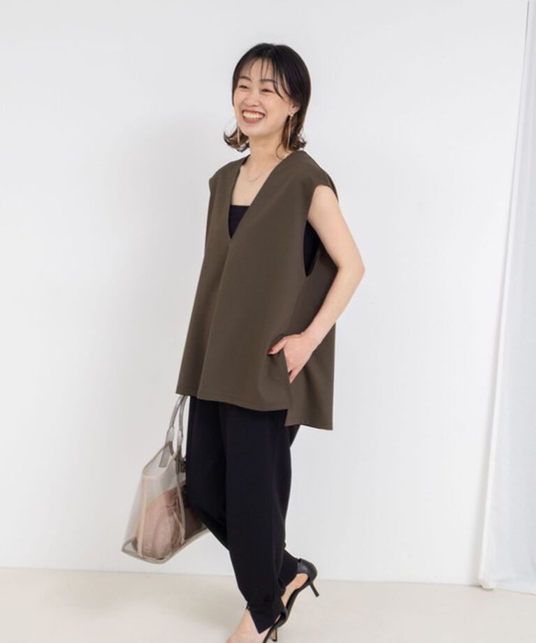 NOLLEY'S「【WEB STAFF高久☆別注カラーあり】COOL TOUCH 深Vネックプルオーバーカットソー」|ベスト・ジレ|