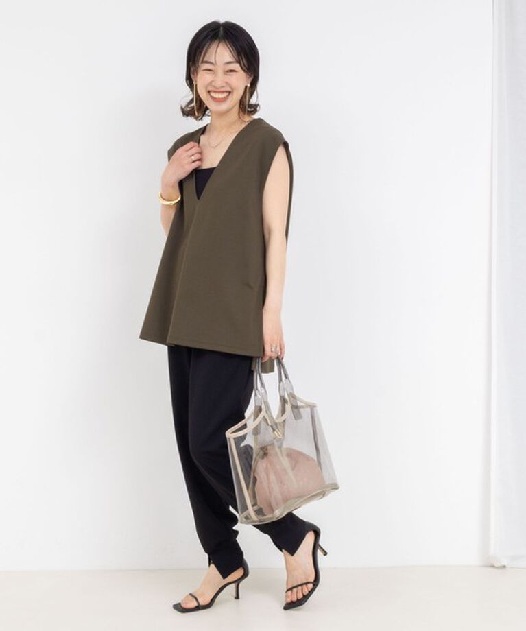 NOLLEY'S「【WEB STAFF高久☆別注カラーあり】COOL TOUCH 深Vネックプルオーバーカットソー」|ベスト・ジレ|