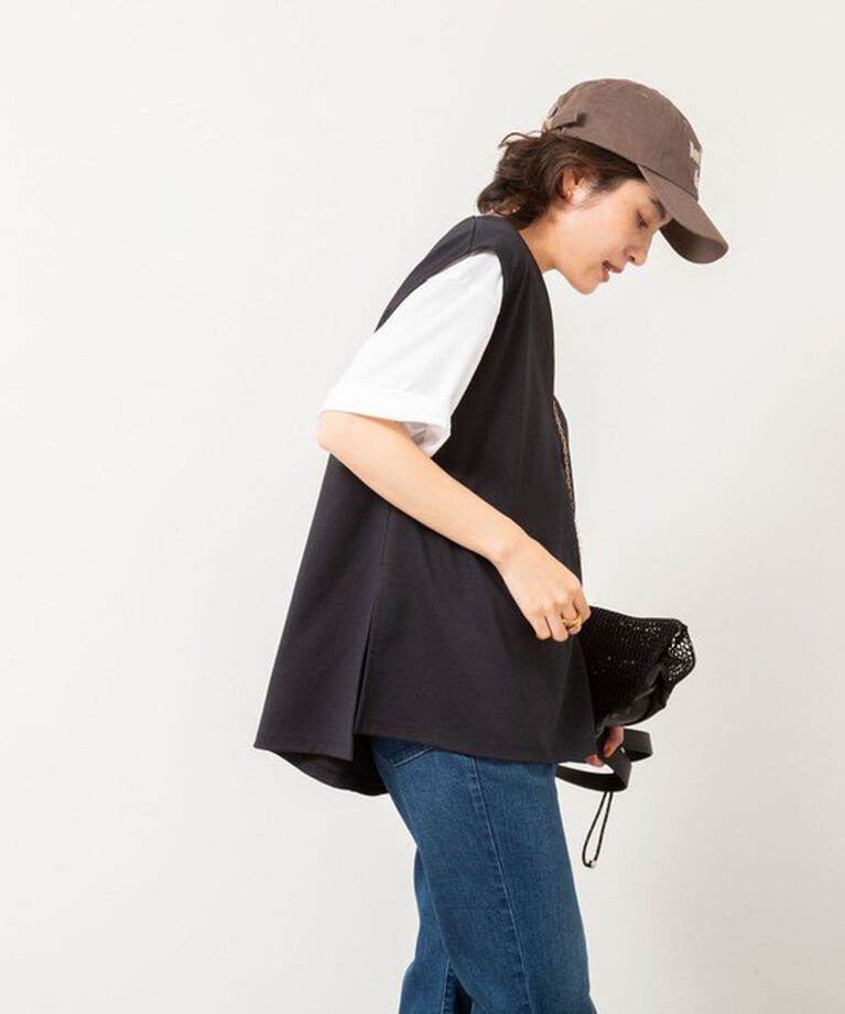 NOLLEY'S「【WEB STAFF高久☆別注カラーあり】COOL TOUCH 深Vネックプルオーバーカットソー」|ベスト・ジレ|