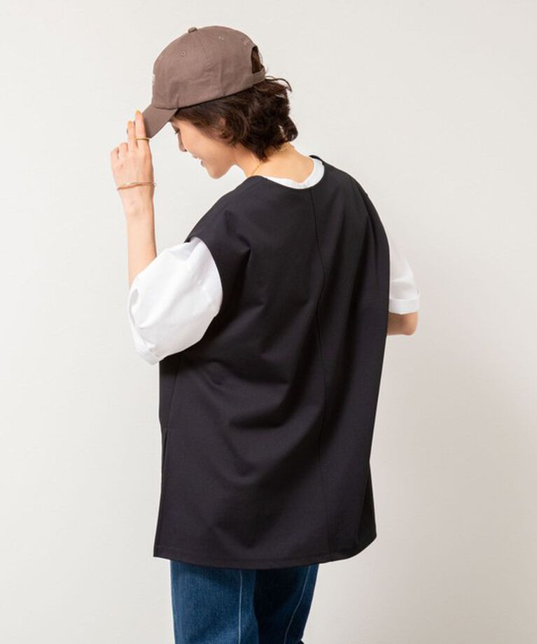 NOLLEY'S「【WEB STAFF高久☆別注カラーあり】COOL TOUCH 深Vネックプルオーバーカットソー」|ベスト・ジレ|