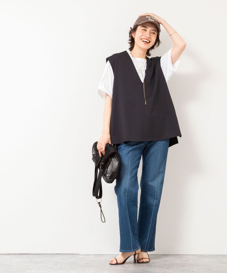 NOLLEY'S「【WEB STAFF高久☆別注カラーあり】COOL TOUCH 深Vネックプルオーバーカットソー」|ベスト・ジレ|