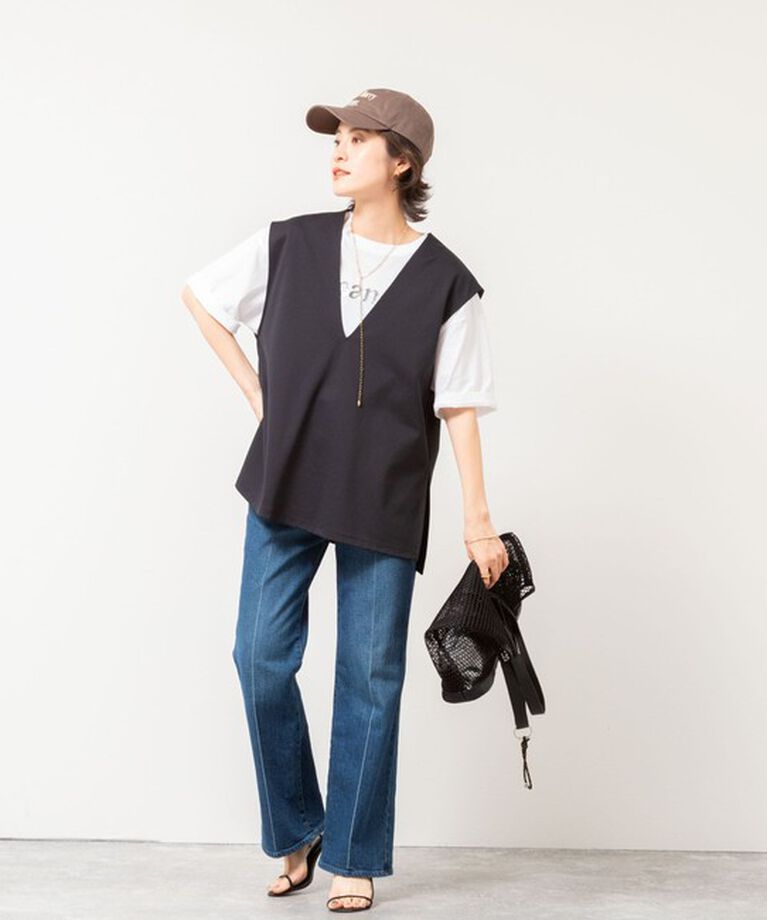 NOLLEY'S「【WEB STAFF高久☆別注カラーあり】COOL TOUCH 深Vネックプルオーバーカットソー」|ベスト・ジレ|