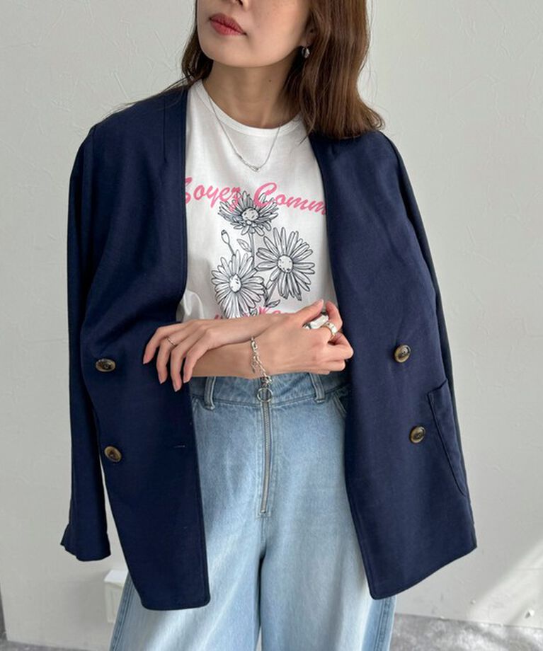 fredy emue「フラワープリントロンT」|Tシャツ・カットソー|