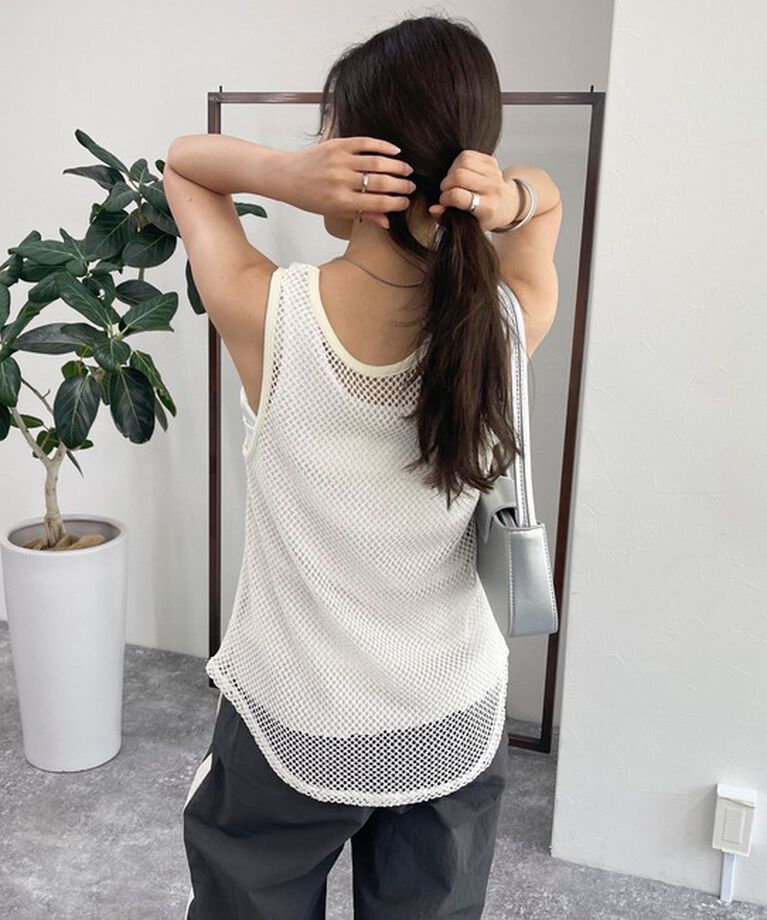 fredy emue「メッシュチュニックタンクトップ」|タンクトップ|