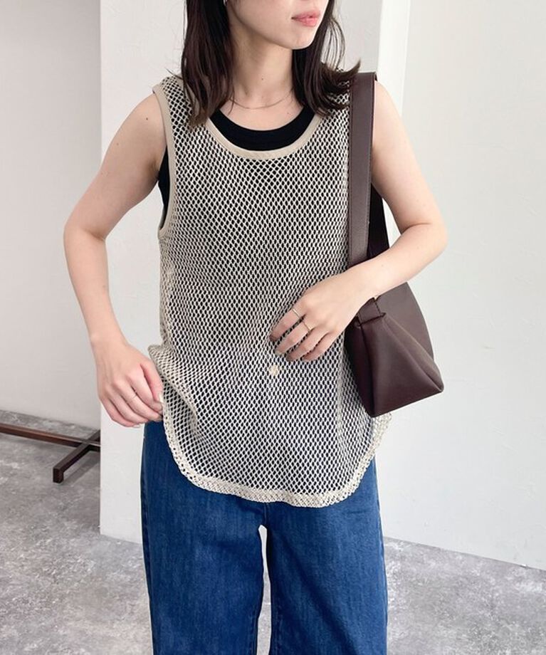 fredy emue「メッシュチュニックタンクトップ」|タンクトップ|