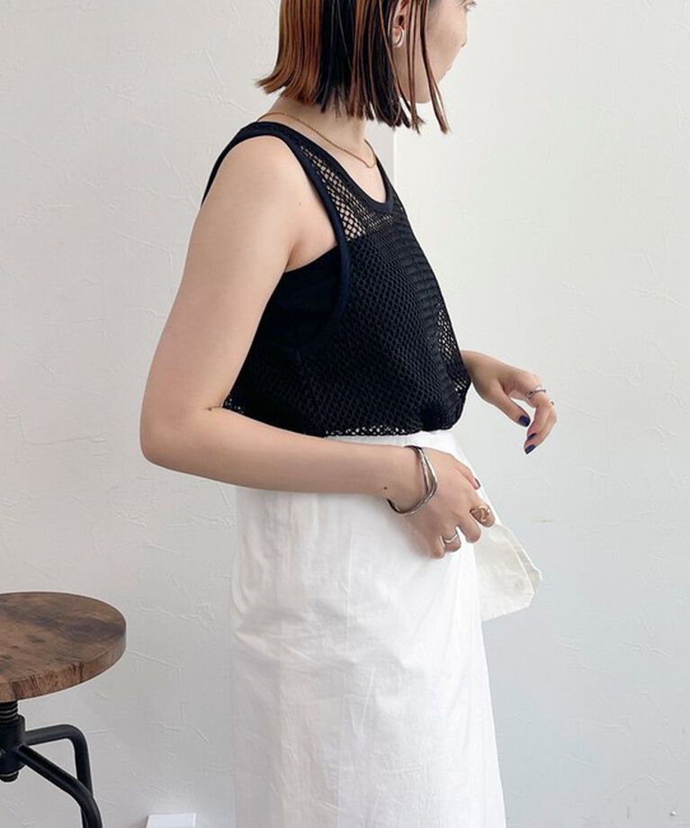 fredy emue「メッシュチュニックタンクトップ」|タンクトップ|