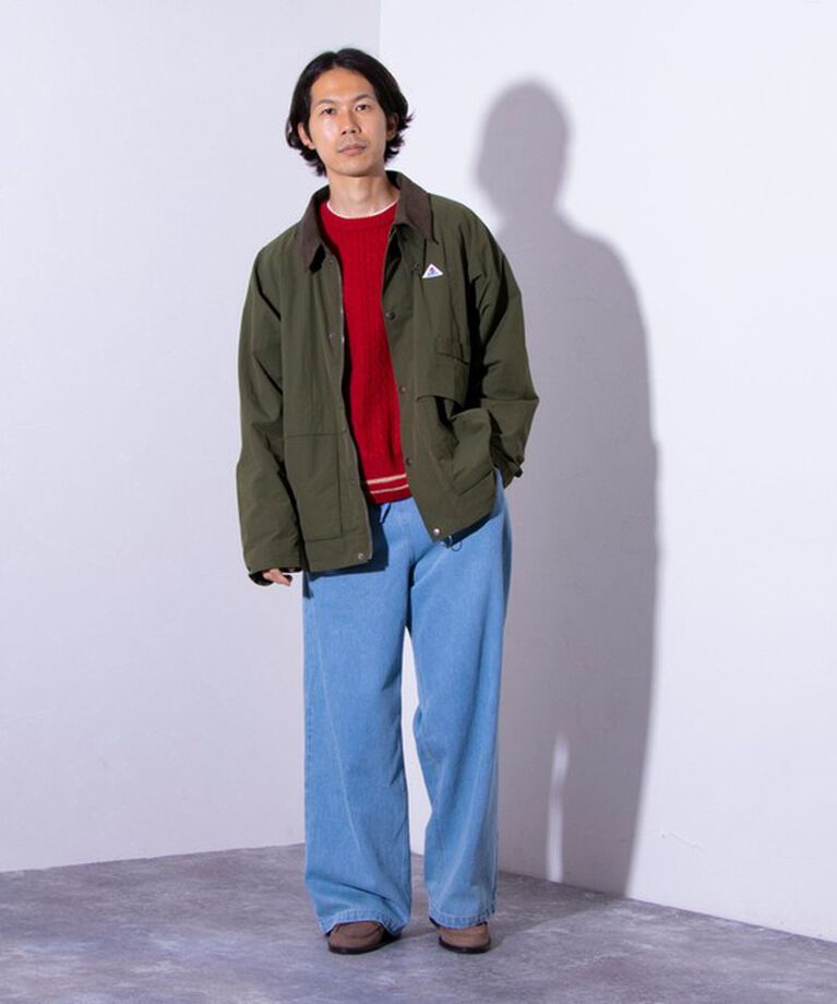 GLOSTER「【GEVACO/ゲバコ】裏フリース ショートジャケット ハンティングジャケット ワンポイントロゴ」|ブルゾン・スタジャン|