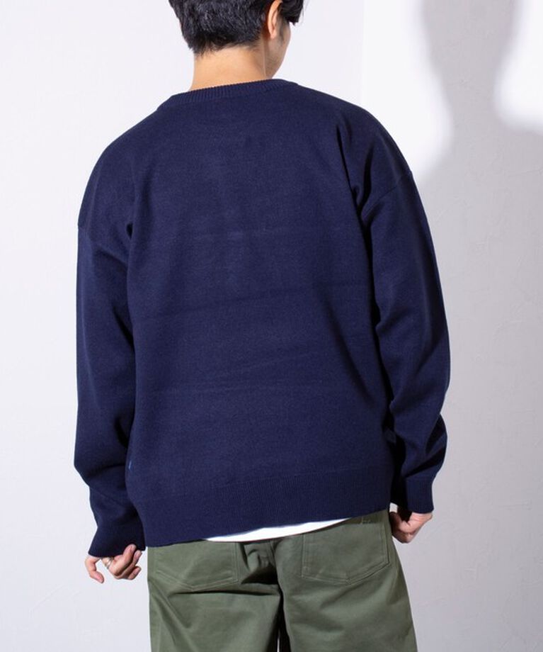GLOSTER「【GEVACO/ゲバコ】ホースサガラ刺繍 プルオーバークルーネックニット UNISEX」|ニット・セーター|