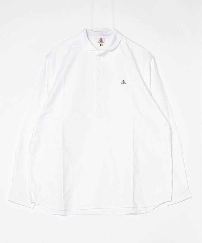 GLOSTER「【GEVACO/ゲバコ】オックスオーバーショールカラー長袖シャツ（無地/ストライプ/チェック）」|シャツ・ブラウス|