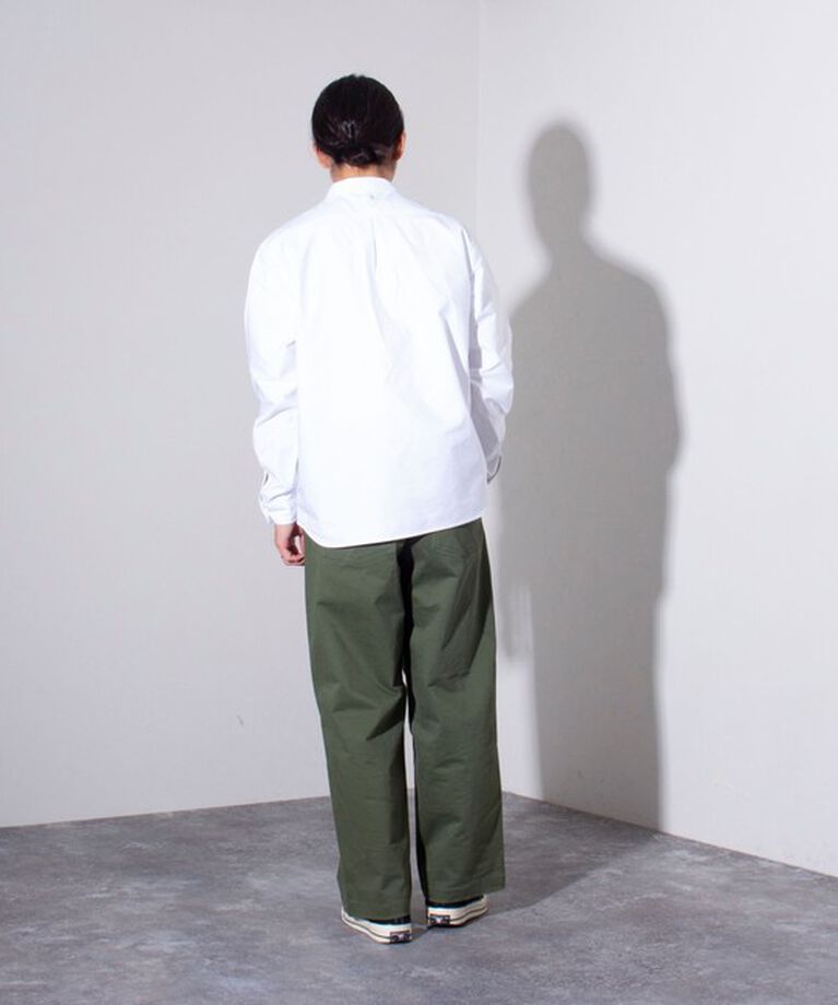 GLOSTER「【GEVACO/ゲバコ】オックスオーバーショールカラー長袖シャツ（無地/ストライプ/チェック）」|シャツ・ブラウス|