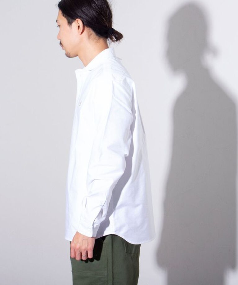 GLOSTER「【GEVACO/ゲバコ】オックスオーバーショールカラー長袖シャツ（無地/ストライプ/チェック）」|シャツ・ブラウス|