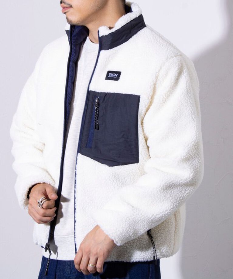 GLOSTER「【TAION/タイオン】DOWN×BOA リバーシブル ボア ダウン ジャケット UNISEX」|ダウン|