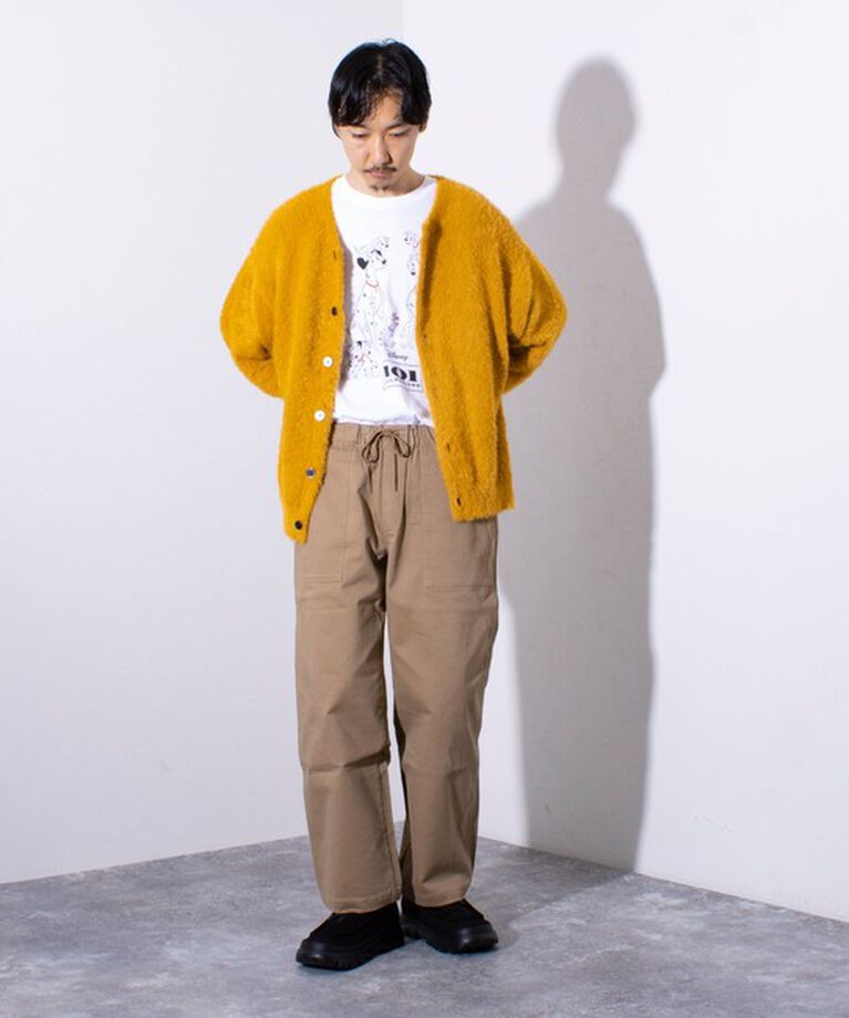 GLOSTER「【GLOSTER/グロスター】モヘヤライクシャギー クルーカーディガン UNISEX/ユニセックス」|カーディガン|