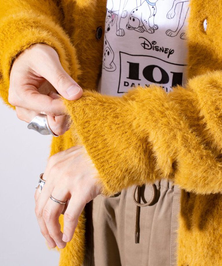 GLOSTER「【GLOSTER/グロスター】モヘヤライクシャギー クルーカーディガン UNISEX/ユニセックス」|カーディガン|