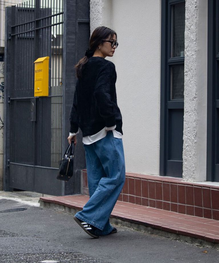 GLOSTER「【GLOSTER/グロスター】モヘヤライクシャギー クルーカーディガン UNISEX/ユニセックス」|カーディガン|