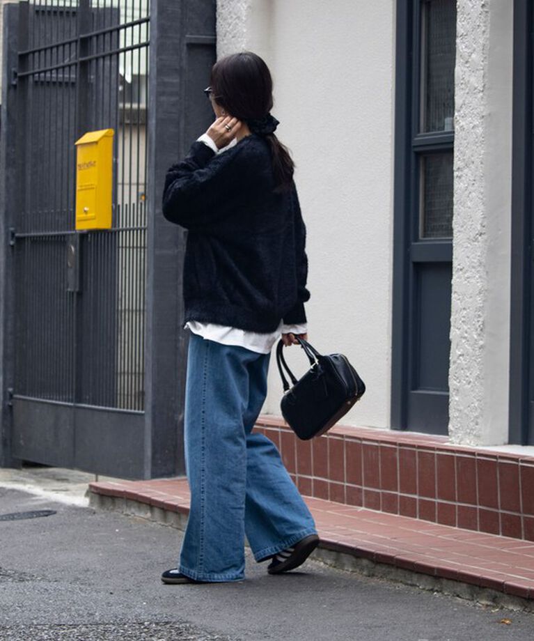 GLOSTER「【GLOSTER/グロスター】モヘヤライクシャギー クルーカーディガン UNISEX/ユニセックス」|カーディガン|