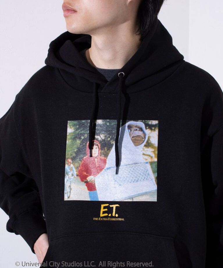 GLOSTER「【GLOSTER】×【E.T.】フォトプリント スウェット プルオーバーフーディ パーカー」|パーカー|