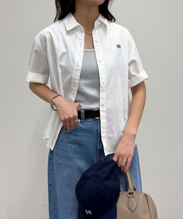 fredy emue「FR刺繍半袖シャツ」|シャツ・ブラウス|