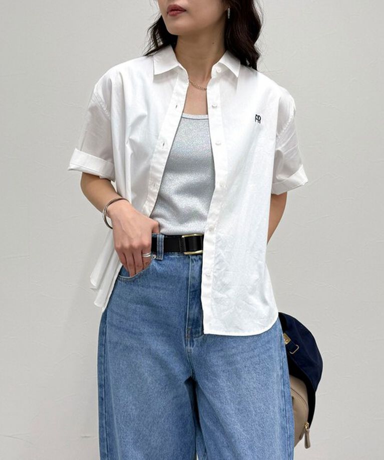 fredy emue「FR刺繍半袖シャツ」|シャツ・ブラウス|