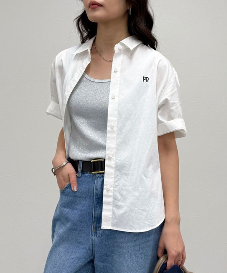 fredy emue「FR刺繍半袖シャツ」|シャツ・ブラウス|