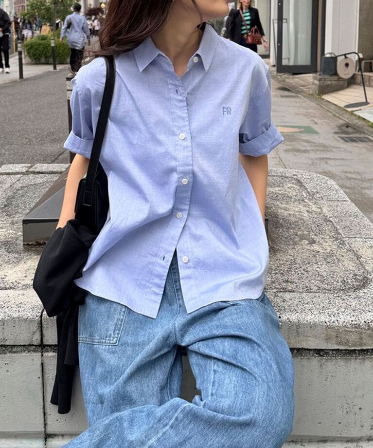 fredy emue「FR刺繍半袖シャツ」|シャツ・ブラウス|