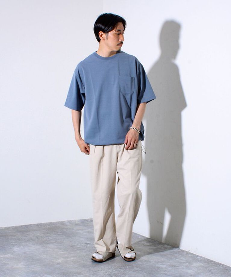GLOSTER「”速乾性・ストレッチ性・抗ピリング性・耐洗濯性” PERFECTEX ハイツイスト カノコTシャツ」|Tシャツ・カットソー|