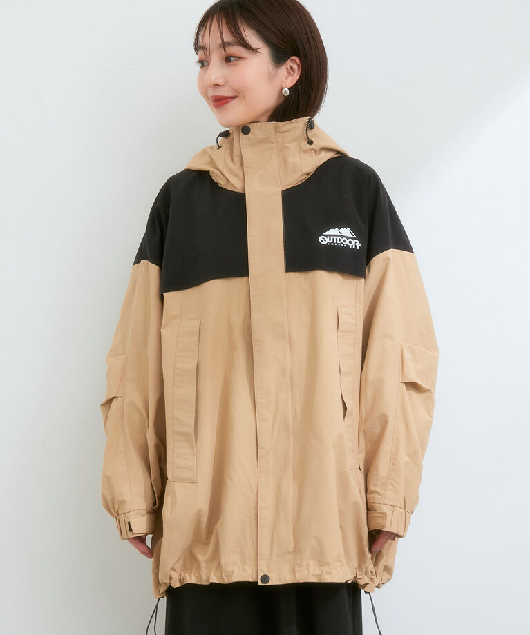 VIS「【OUTDOOR PRODUCTSコラボ】【洗濯可】オーバーサイズマウンテンパーカー」|アウトドア|