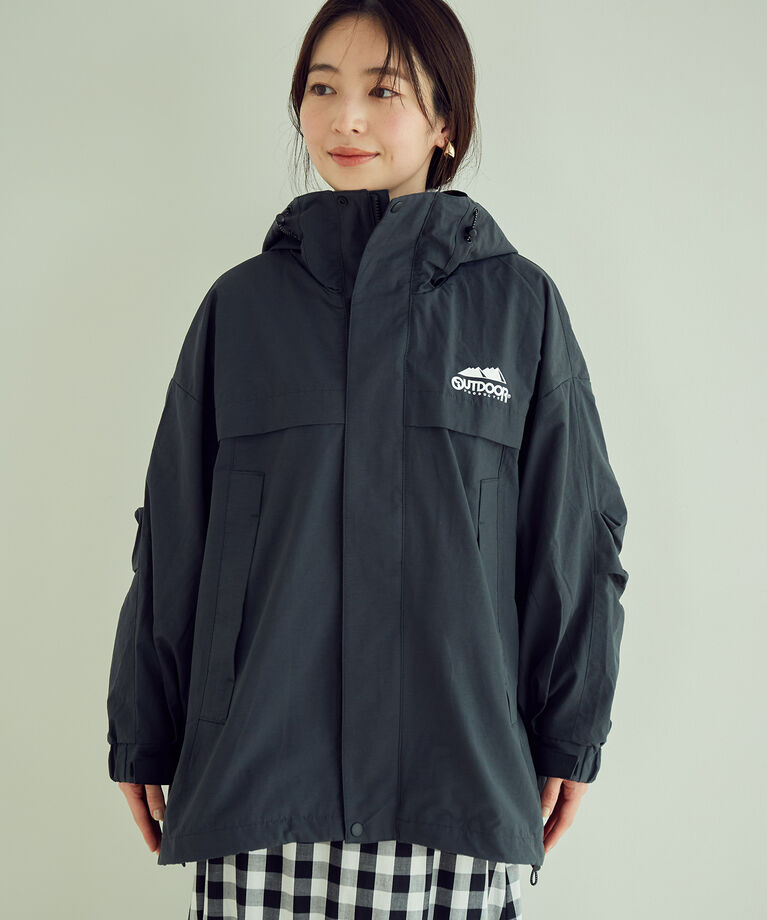 VIS「【OUTDOOR PRODUCTSコラボ】【洗濯可】オーバーサイズマウンテンパーカー」|アウトドア|