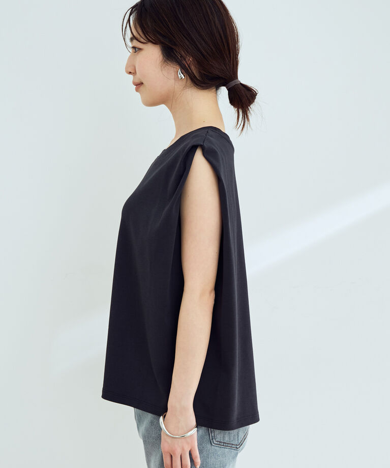 VIS「付け衿×スムースフレンチTシャツ」|Tシャツ・カットソー|