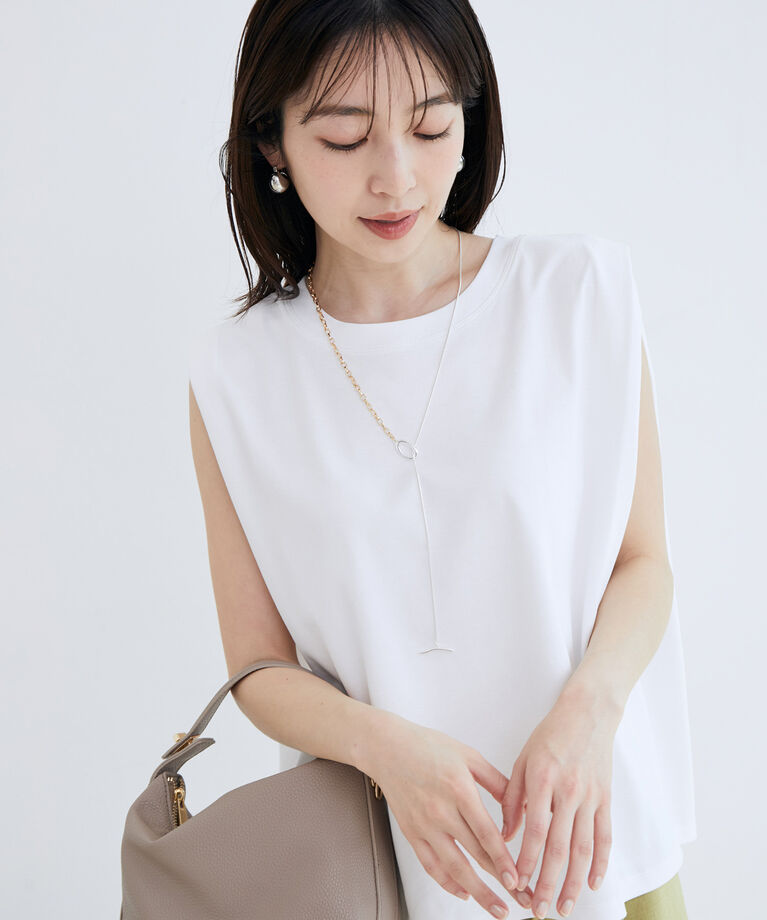 VIS「付け衿×スムースフレンチTシャツ」|Tシャツ・カットソー|