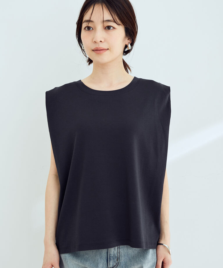 VIS「付け衿×スムースフレンチTシャツ」|Tシャツ・カットソー|