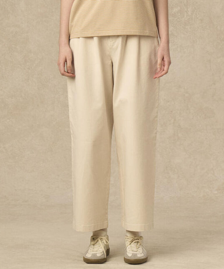 DANTON「DANTON | 2タックワイドパンツ WOMEN」|その他|ECRU