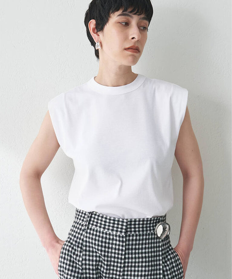  「ショルダータックノースリーブプルオーバー」|Tシャツ・カットソー|