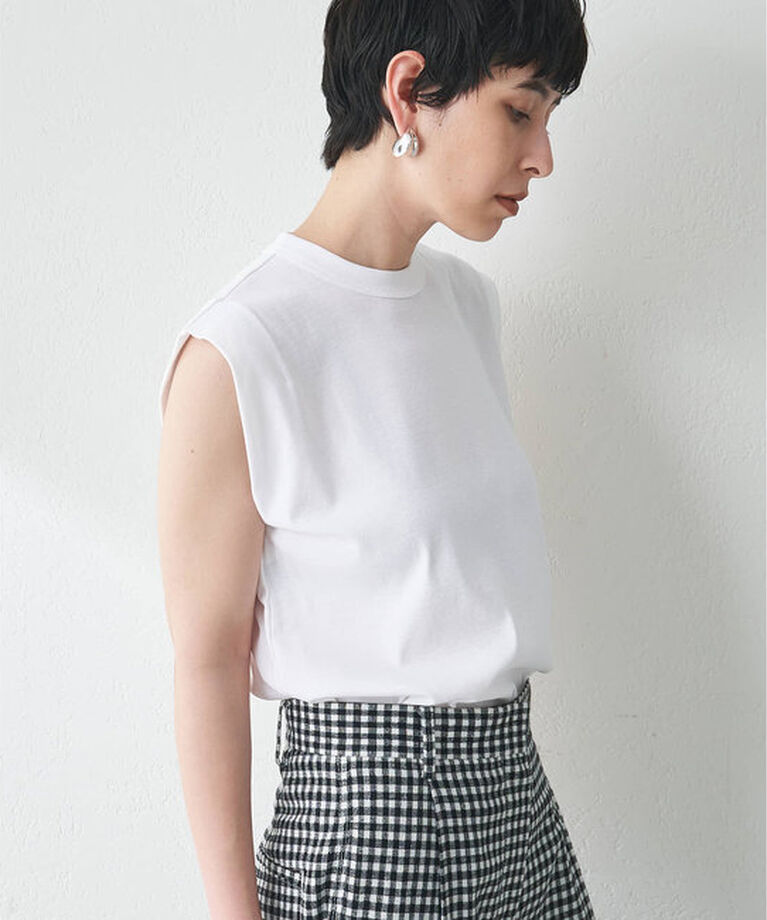  「ショルダータックノースリーブプルオーバー」|Tシャツ・カットソー|