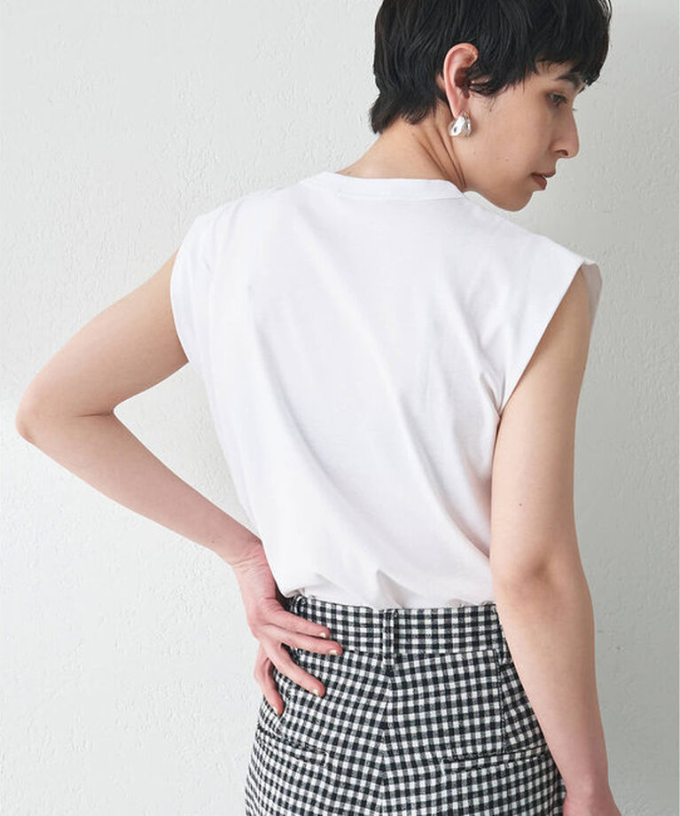  「ショルダータックノースリーブプルオーバー」|Tシャツ・カットソー|