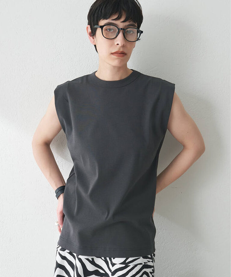  「ショルダータックノースリーブプルオーバー」|Tシャツ・カットソー|