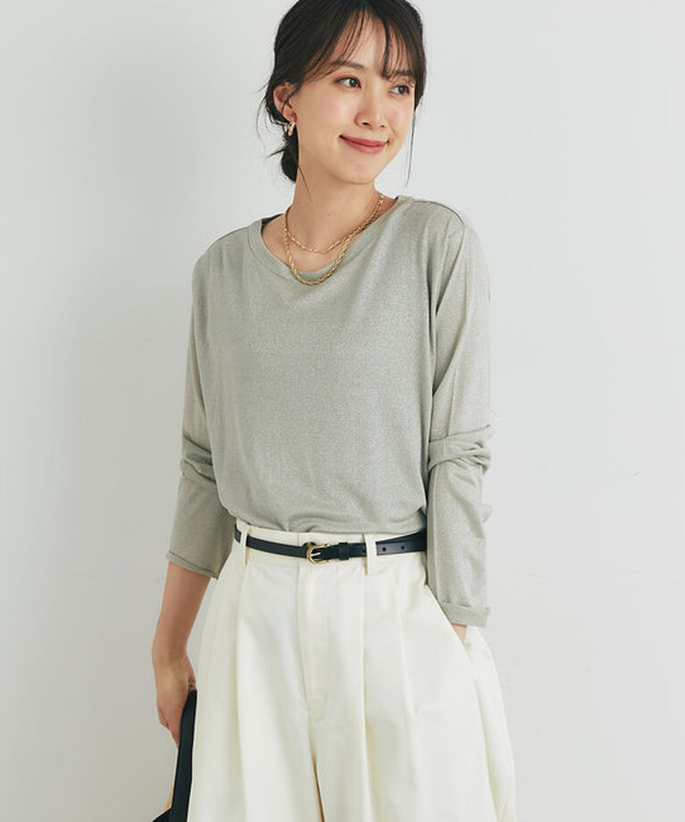  「ラメシアーロンT」|Tシャツ・カットソー|