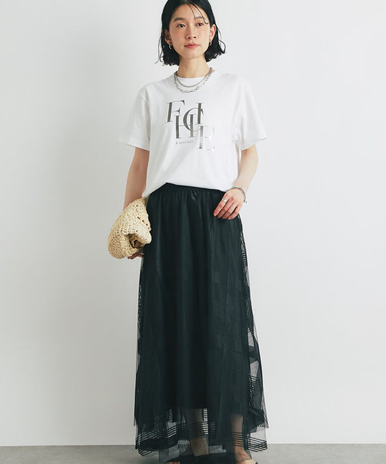  「《綿100％・着心地抜群》Je men ficheラメフロッキーTシャツ」|Tシャツ・カットソー|