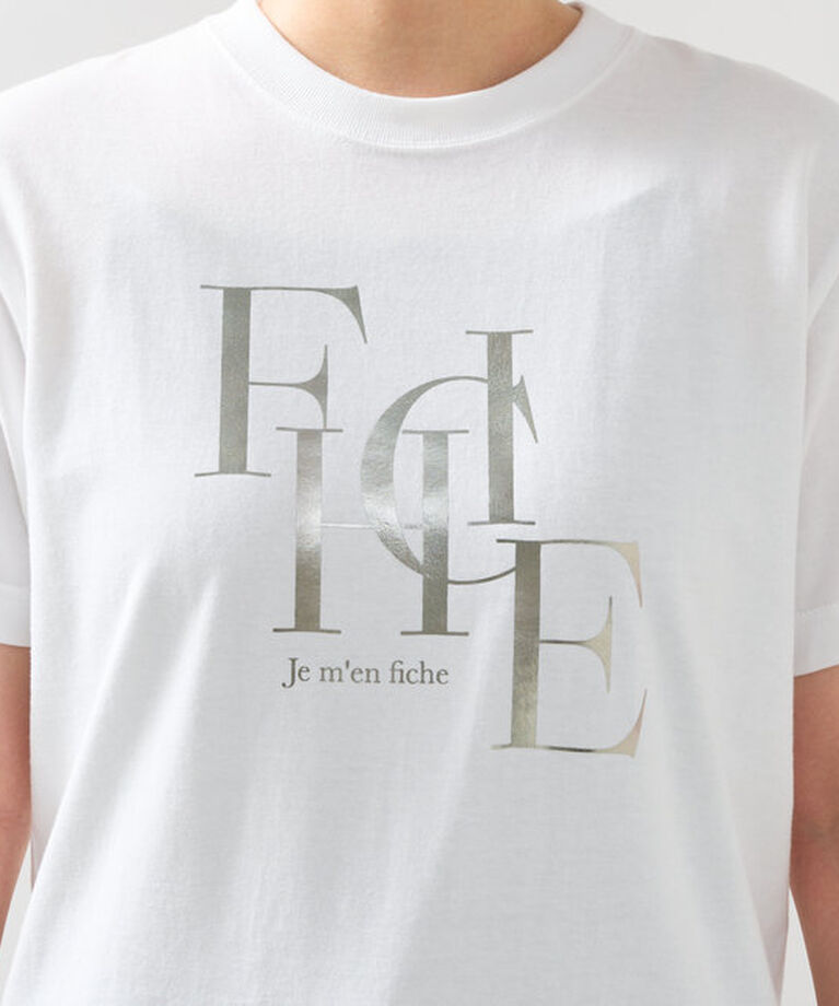  「《綿100％・着心地抜群》Je men ficheラメフロッキーTシャツ」|Tシャツ・カットソー|