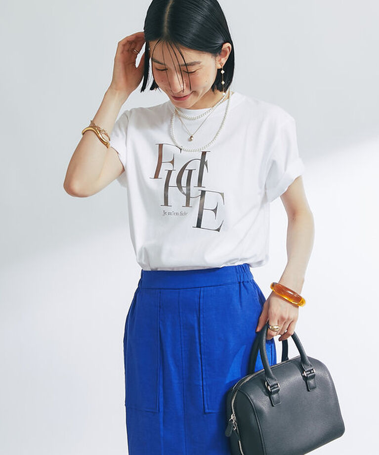  「《綿100％・着心地抜群》Je men ficheラメフロッキーTシャツ」|Tシャツ・カットソー|