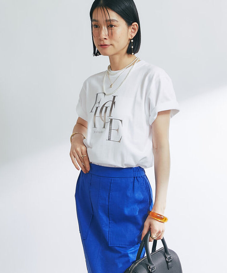  「《綿100％・着心地抜群》Je men ficheラメフロッキーTシャツ」|Tシャツ・カットソー|