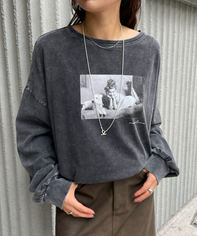  「[mline]ヴィンテージフォトロンT」|Tシャツ・カットソー|ブラックその他1