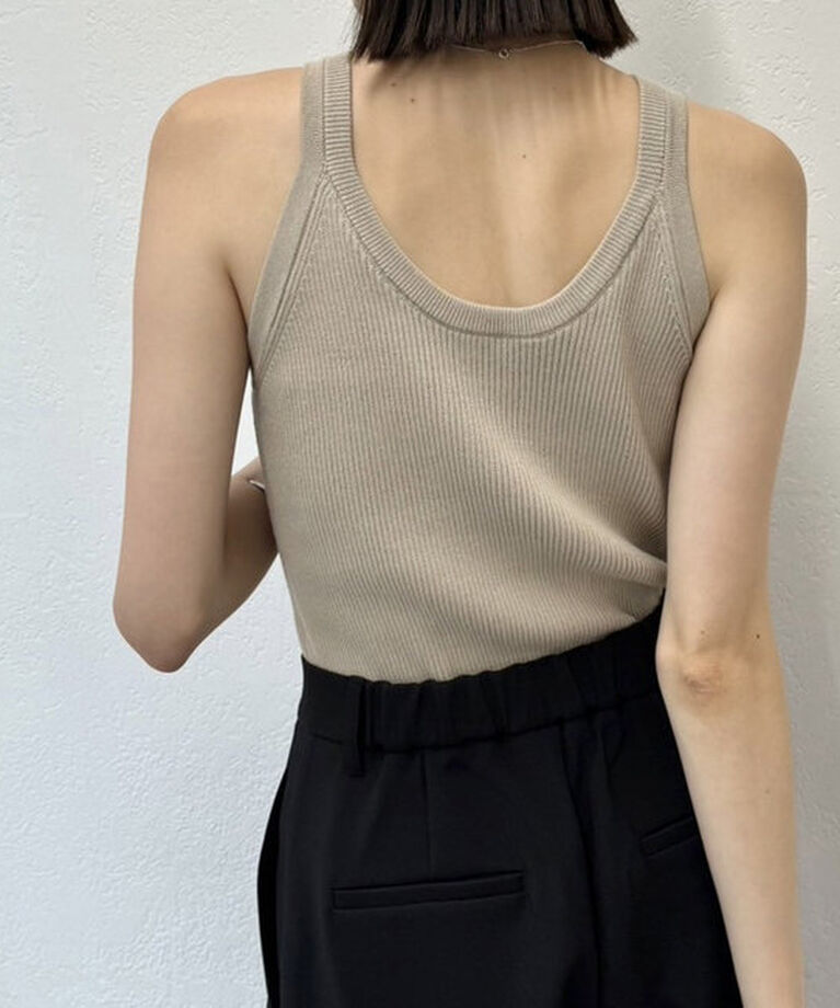  「【インナー/トップス◎】アメスリニットタンク」|キャミソール|