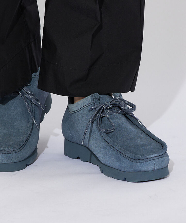 ABAHOUSE「【Clarks / クラークス】ワラビー ゴアテックス / Wallabee G」|ショートブーツ|ブルーグレー
