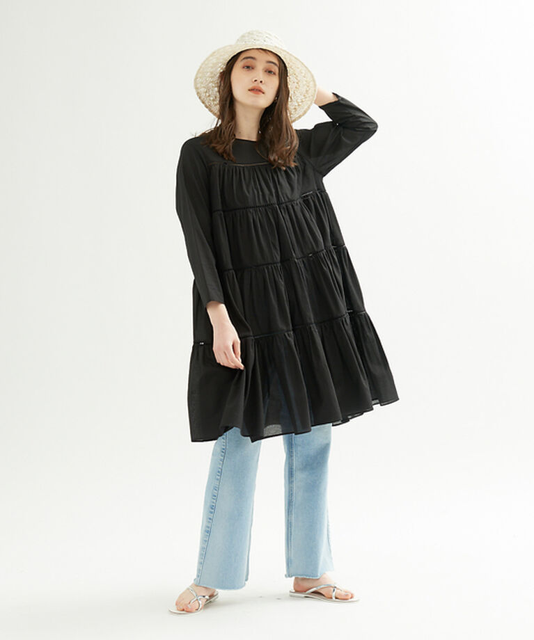Rouge vif「ティアードローンミニワンピース」|ワンピース|