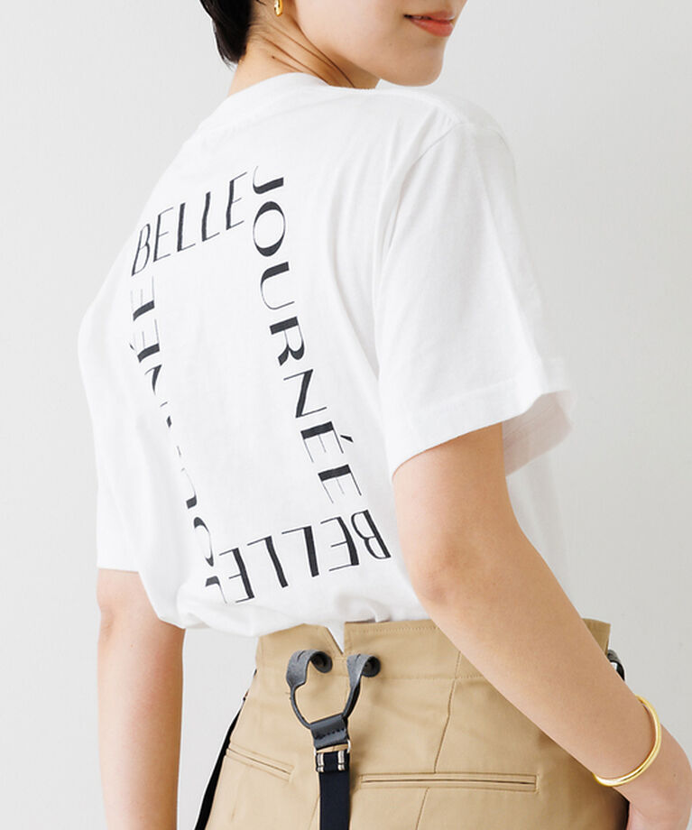 Rouge vif「バックスクエアロゴTシャツ」|Tシャツ・カットソー|ブラック