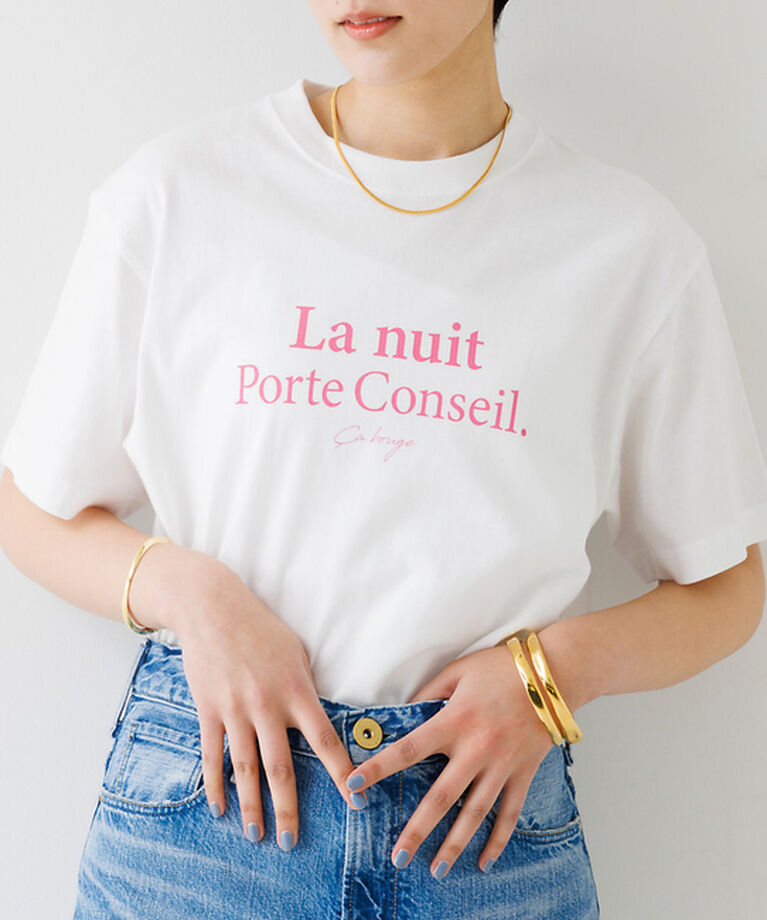 Rouge vif「バックスクエアロゴTシャツ」|Tシャツ・カットソー|ピンク