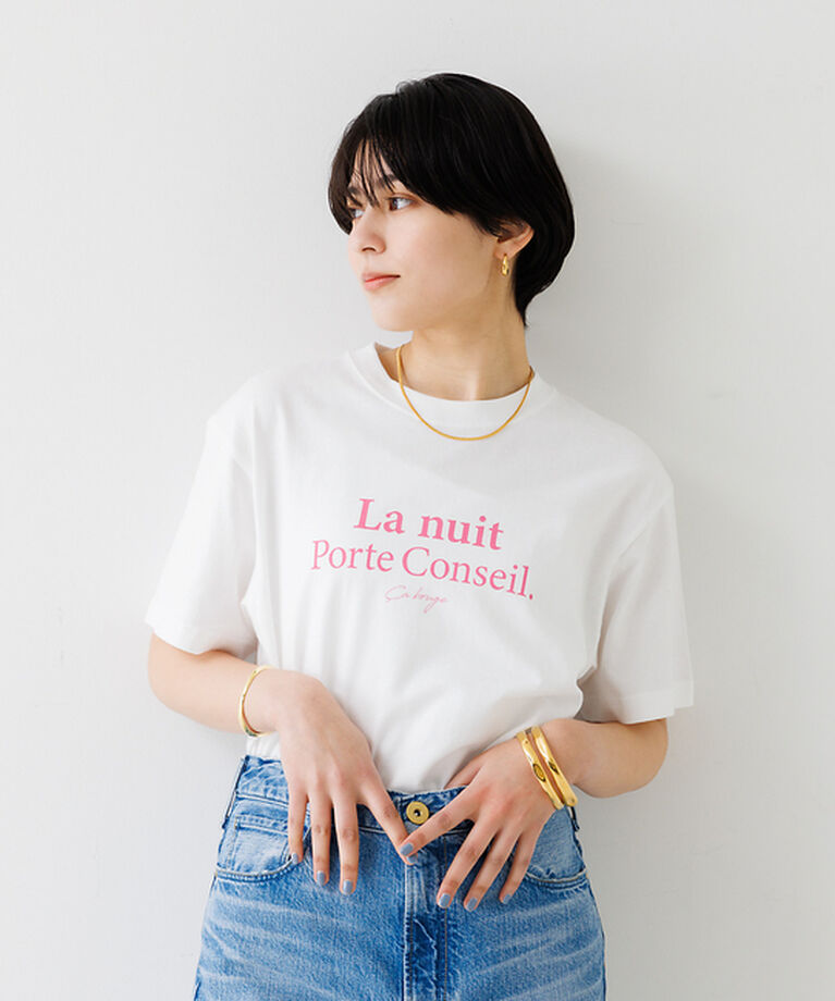 Rouge vif「バックスクエアロゴTシャツ」|Tシャツ・カットソー|
