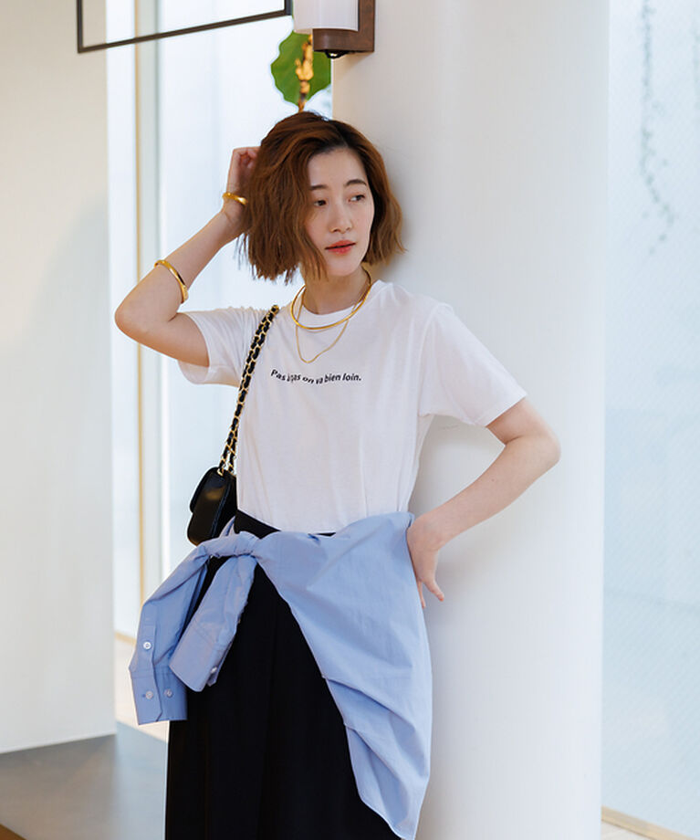 Rouge vif「ロゴコンパクトTシャツ」|Tシャツ・カットソー|
