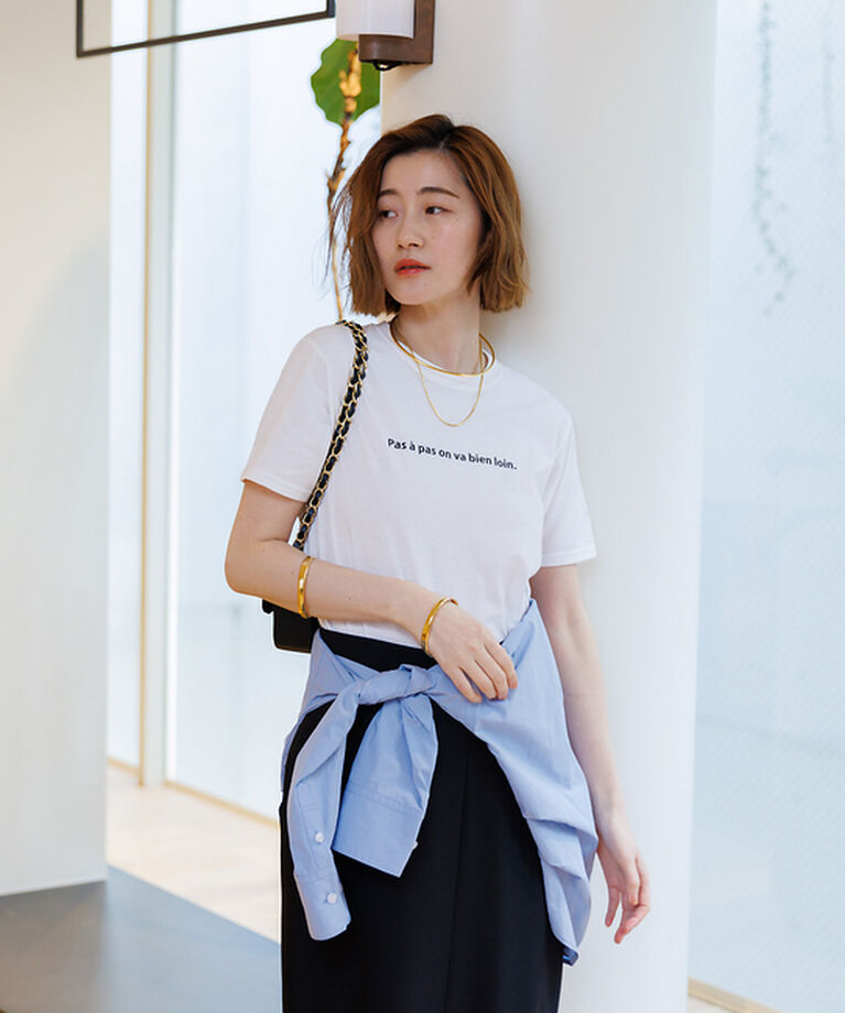 Rouge vif「ロゴコンパクトTシャツ」|Tシャツ・カットソー|